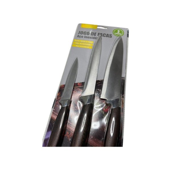 Facas Inoxidáveis Bmax DJ510 3 Peças para Técnicos