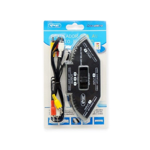 Switch RCA AV Knup KP 3453 Conexão de Vídeo e Áudio