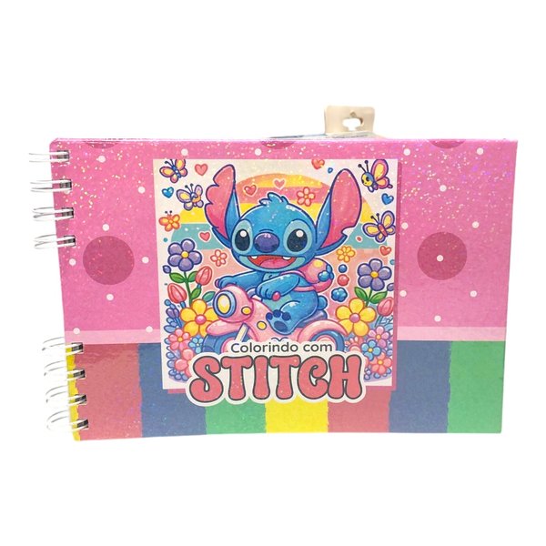 Livro de Colorir 50 Folhas Desenhos Pintar Personagens Rosa