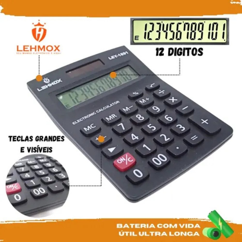 Calculadora 12 Dígitos Ley1891 Lehmox
