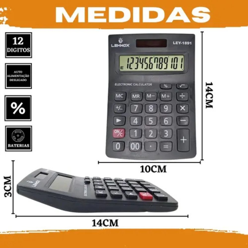 Calculadora 12 Dígitos Ley1891 Lehmox