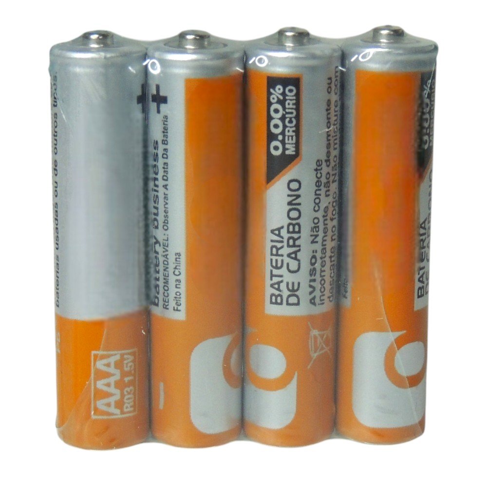 aaa Pilha AAA 1.5V Zinco Carbono Onex Pacote com 4 Unidades