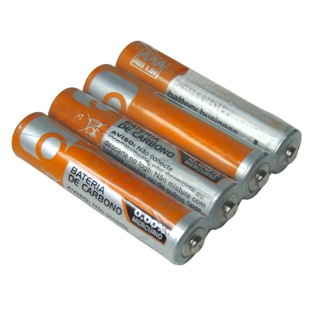 aaa Pilha AAA 1.5V Zinco Carbono Onex Pacote com 4 Unidades