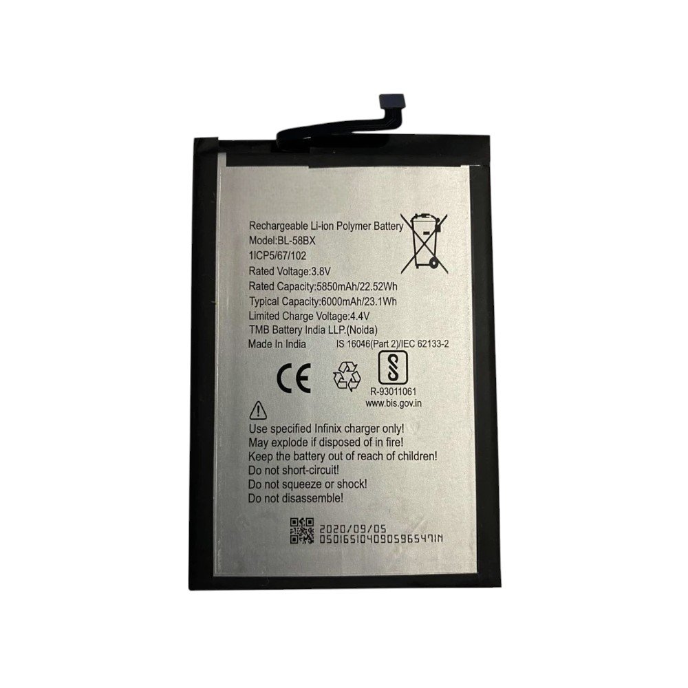 Bateria Para Infinix Hot 9 10 11 Play Smart 5 Jl 58Bx