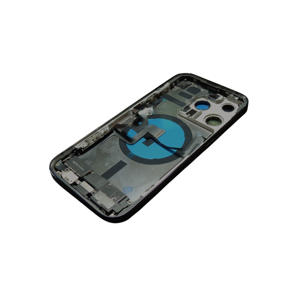 Carcaca Aro Tampa Para iPhone 14 Pro Preto Completa