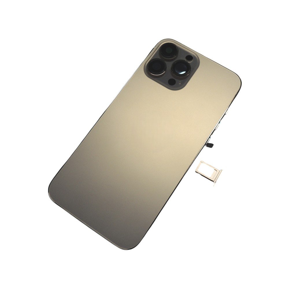 Carcaca Aro Tampa Dourada para iPhone 13 Pro Max