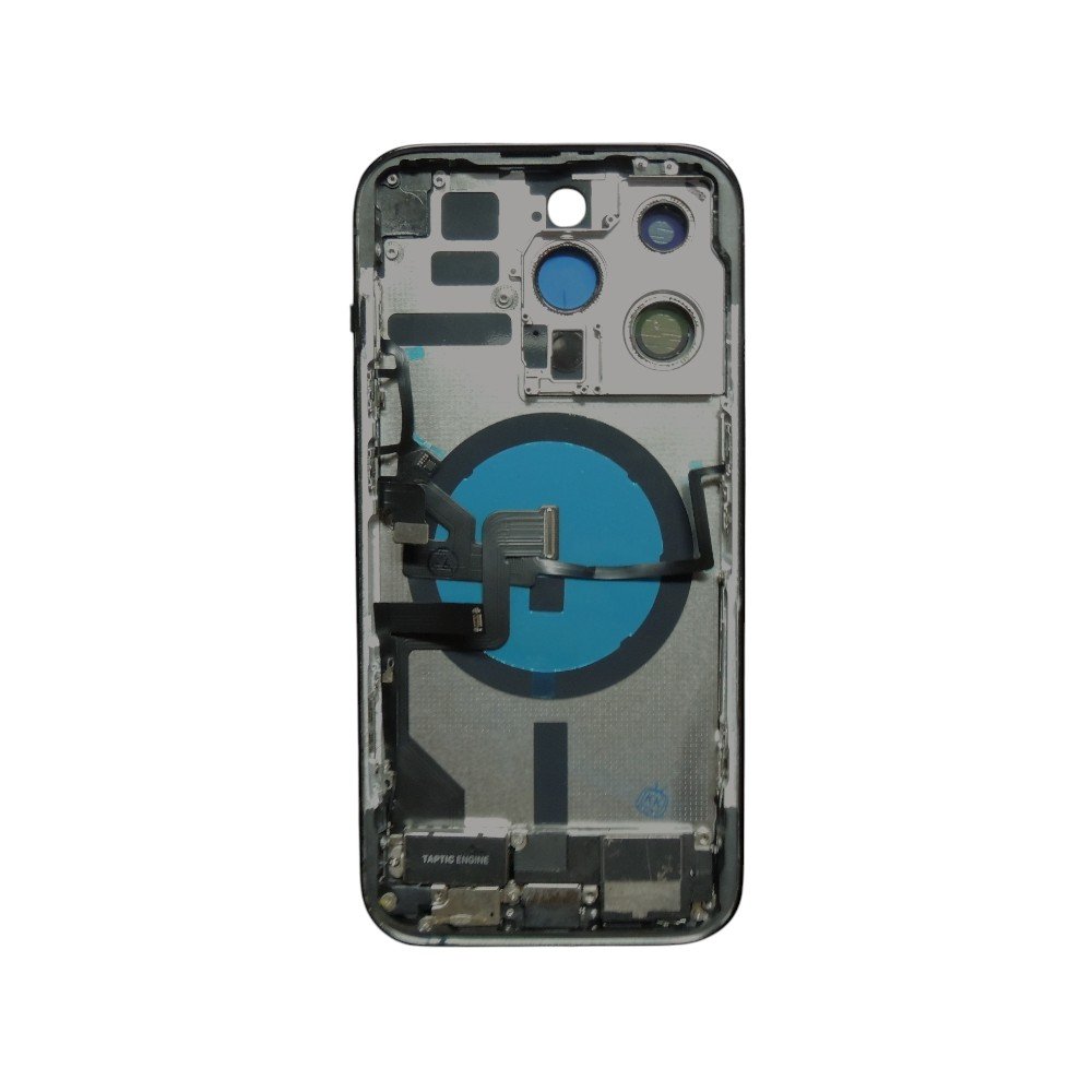Carcaca Aro Tampa Para iPhone 14 Pro Preto Completa