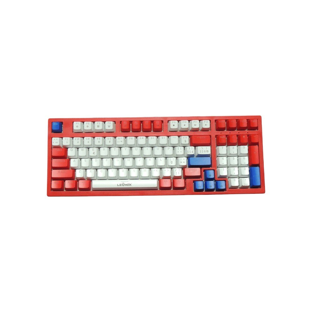 Teclado Gamer Mecânico Com Led Rgb Switch Ciano Lehmox Ley 2092